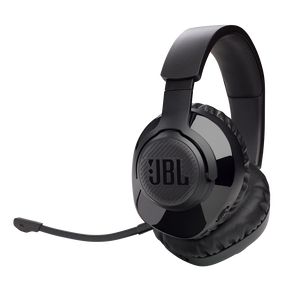 JBL Quantum 350 Wireless - Black - Wireless PC gaming headset with detachable boom mic - Hero